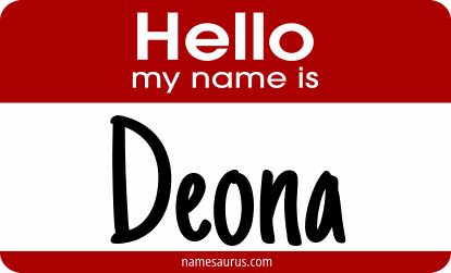 Hello my name is Deona png download