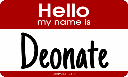 Hello my name is Deonate png download
