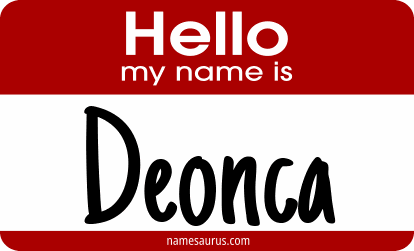 Hello my name is Deonca png download