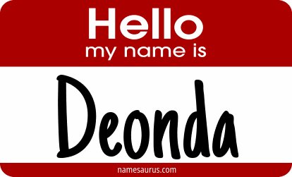 Hello my name is Deonda png download