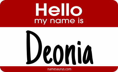Hello my name is Deonia png download