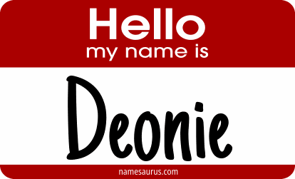 Hello my name is Deonie png download