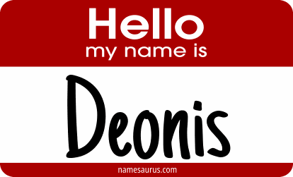 Hello my name is Deonis png download