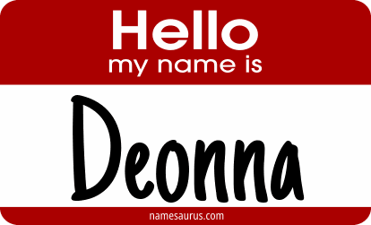 Hello my name is Deonna png download