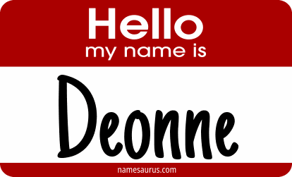 Hello my name is Deonne png download