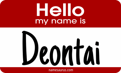 Hello my name is Deontai png download