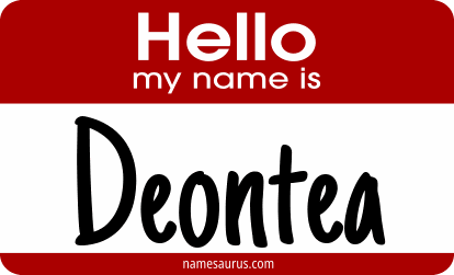 Hello my name is Deontea png download