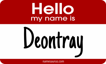 Hello my name is Deontray png download
