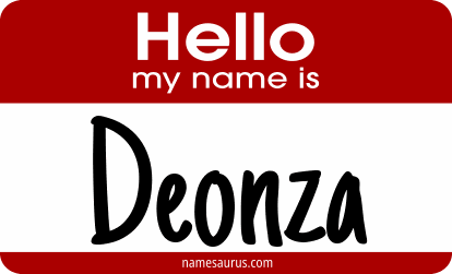 Hello my name is Deonza png download