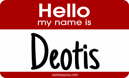 Hello my name is Deotis png download