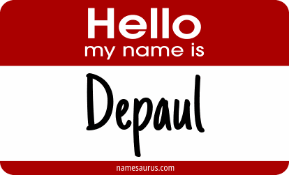 Hello my name is Depaul png download