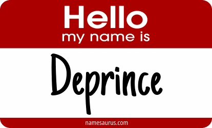 Hello my name is Deprince png download