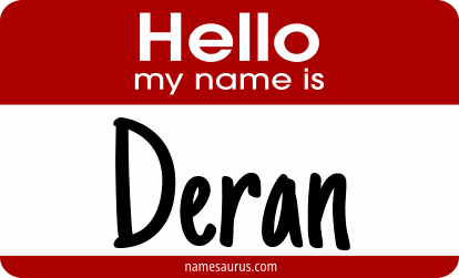 Hello my name is Deran png download