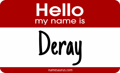 Hello my name is Deray png download