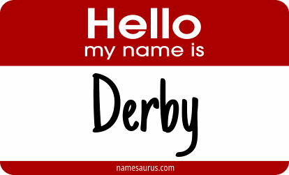Hello my name is Derby png download