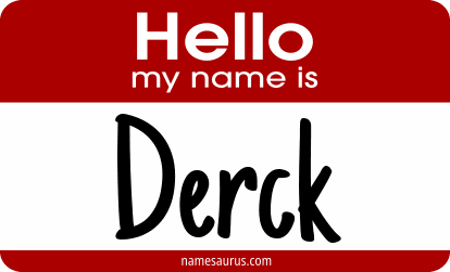 Hello my name is Derck png download