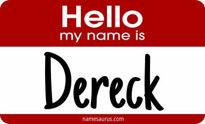 Hello my name is Dereck png download