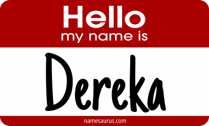 Hello my name is Dereka png download