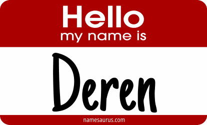 Hello my name is Deren png download