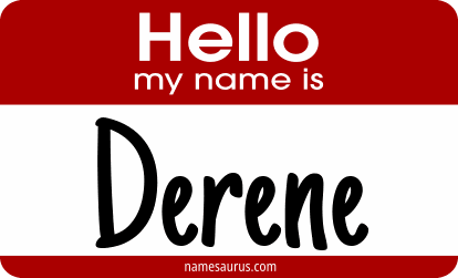 Hello my name is Derene png download