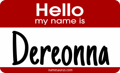 Hello my name is Dereonna png download
