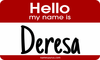 Hello my name is Deresa png download