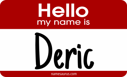 Hello my name is Deric png download