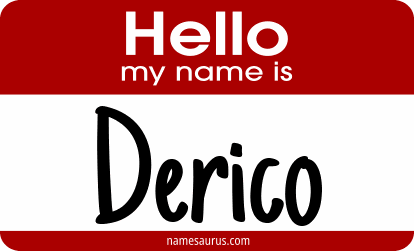 Hello my name is Derico png download