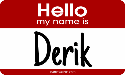 Hello my name is Derik png download