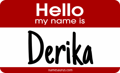 Hello my name is Derika png download