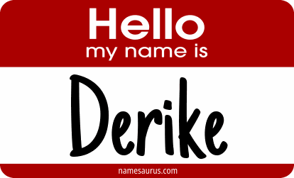 Hello my name is Derike png download