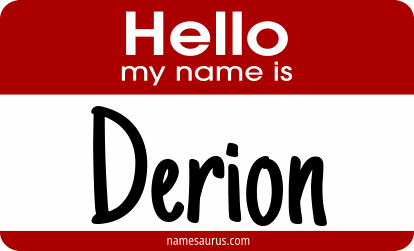 Hello my name is Derion png download