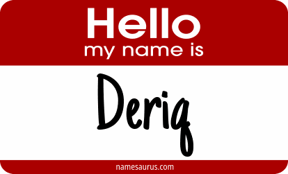 Hello my name is Deriq png download