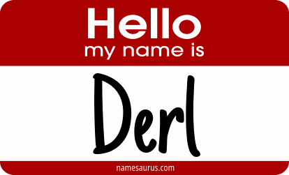 Hello my name is Derl png download