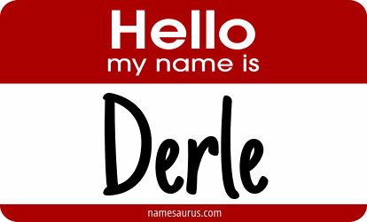 Hello my name is Derle png download