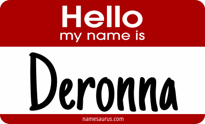 Hello my name is Deronna png download