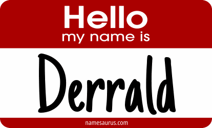 Hello my name is Derrald png download
