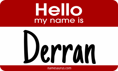 Hello my name is Derran png download