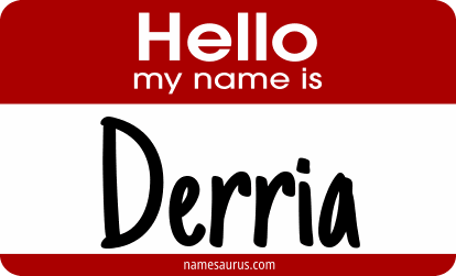 Hello my name is Derria png download