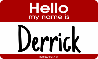 Hello my name is Derrick png download