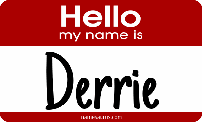 Hello my name is Derrie png download