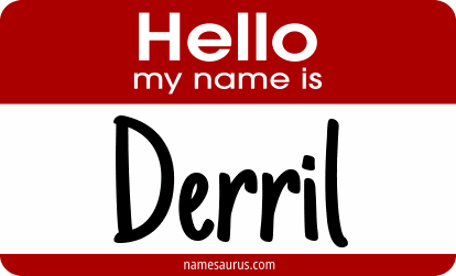 Hello my name is Derril png download