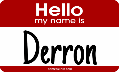 Hello my name is Derron png download