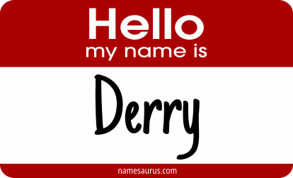 Hello my name is Derry png download