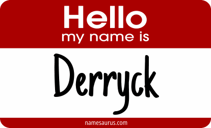 Hello my name is Derryck png download