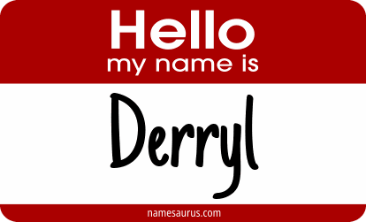 Hello my name is Derryl png download