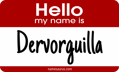 Hello my name is Dervorguilla png download