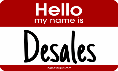 Hello my name is Desales png download