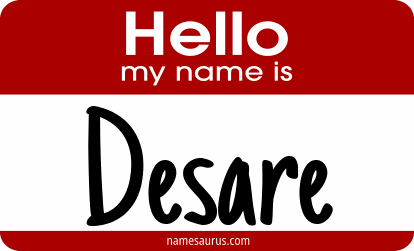 Hello my name is Desare png download