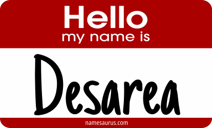 Hello my name is Desarea png download